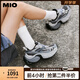 MIO【戚薇同款】米奧透氣老爹鞋厚底增高休閑運(yùn)動(dòng)鞋輪胎鞋女鞋網(wǎng)面鞋 灰/白/黑色 36