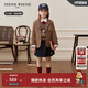 Teenie Weenie Kids小熊童裝25年新款春秋男女童學(xué)院西裝夾克外套 米色 160cm