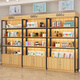 貨架展示柜陳列架超市煙酒文具便利店置物架產(chǎn)品樣品化妝品展示架 60*30*200【掛鉤無(wú)柜款可調節】