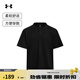 安德瑪（UNDERARMOUR）春夏Waffle Henley男子華夫格運動(dòng)休閑短袖T恤6007562黑色001 XL