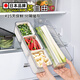 家の物語(yǔ)日本蔥姜蒜收納盒大小蔥香菜保鮮盒面條分裝食品級冰箱整理盒香料