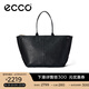 愛(ài)步（ECCO）七夕禮物 托特包女 25年新款百搭拼接手提大容量單肩女包9108248 黑色910824890000