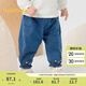 巴拉巴拉寶寶褲子嬰兒花苞褲女童牛仔褲秋裝 藍(lán)色調(diào)00488 80 cm
