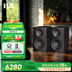 意力（ELAC）Carina系列BS243.4 發(fā)燒級無(wú)源書(shū)架音箱HiFi音響低音JET高音隱藏式下沉導向孔 黑色一對