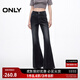 ONLY2025秋季新款潮酷顯瘦顯高喇叭褲長(cháng)褲牛仔褲女|125132135 J09深牛仔灰色 M M褲長(cháng)減短