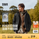 森馬（Semir）王安宇同款棉服男發(fā)熱科技棉外套三防保暖棉衣25新款冬裝連帽上衣 黑色90001 2XL