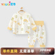 優(yōu)奇龍年寶寶秋衣套裝嬰兒春秋裝內(nèi)衣春秋線衣褲睡衣分體家居服
