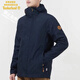 添柏嵐（Timberland）秋冬季新款男士純色運動(dòng)戶(hù)外防風(fēng)連帽夾克外套沖鋒衣 藏青色（春秋款） XL/185 160-180斤