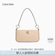Calvin Klein時尚腋下包禮物通勤洋氣包包金屬字母拉鏈CK女包單肩法棍包DH3237