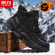 回力(Warrior)男鞋雪地靴加絨冬季棉鞋子男保暖男靴子男472C 黑色 42