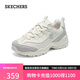 斯凱奇（Skechers）摩卡熊女鞋夏季厚底老爹鞋學(xué)院風(fēng)增高熊貓鞋透氣運動(dòng)小白鞋150231
