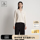 Marc O'Polo/MOP 25新款羊毛混紡顯瘦高端外搭針織衫女士開(kāi)衫外套 白色152 XS