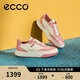 愛步（ECCO）夏季潮流拼色厚底休閑板鞋 街頭球鞋女鞋272803 粉色39