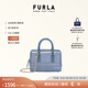 芙拉（FURLA）【禮物】CANDY女士迷你鏈條包波士頓包果凍包手提包斜挎包 青色