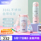 膳魔師（THERMOS）保溫杯吸管杯大容量?jì)和信繉W(xué)生水杯生日禮物TEMI 大耳狗 500ml 附杯包+備用吸管