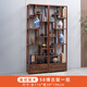 小博古架實(shí)木新中式書(shū)柜客廳多寶閣古董茶室置物架茶貨架展示架子 58博古架一對 金花梨木