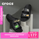 卡駱馳crocs拖鞋輕便耐磨貝雅涼鞋男女同款透氣休閑鞋|207627 黑色-001 41 /42(260mm)