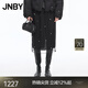 JNBY【商場同款】25秋新品半身裙女直筒網(wǎng)紗5P9D21140 001/本黑 L