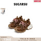 SugarSu白鹿于文文同款|SugarSu酥履秋季復古增高綁帶老爹女鞋 復古棕 37