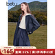 百圖betu女裝2025秋季新款半身裙及膝淑女早八戰(zhàn)裙不易皺裙子2508T66 藏青 L