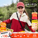 安踏兒童女童運動(dòng)上衣2025秋舒適四防連帽運動(dòng)薄外套A62537603