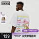英克斯（inxx）【inxxstreet】明星同款走秀款夏季新寬松休閑立體繡花短袖T恤白 白色 XL