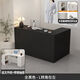 收銀臺小型服裝店店鋪簡(jiǎn)約吧臺女裝美容院前臺柜臺現代L型接待臺 全黑色（左轉角）【穩固承重】 120x100x90厘米丨加厚板材