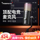 閃克直播麥克風(fēng)電腦臺(tái)式游戲電競(jìng)降噪收音麥USB桌面話筒手機(jī)錄音唱歌電容麥支架主播專用閃客dm50 DM50支架款(降噪+混響+變音)贈(zèng)軟件調(diào)節(jié)