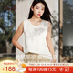 絲界2025新品真絲吊帶背心女夏季涼感外穿圓領(lǐng)桑蠶絲打底內(nèi)搭綢緞上衣