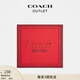 蔻馳（COACH）奧萊女士COACH蛇型文字印花NEW YEAR絲巾圍巾 紅色