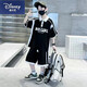 迪士尼（Disney）童裝男童夏裝短袖套裝兒童夏季帥氣衣服中大童夏日休閑男孩兩件套 黑色套裝【BOY貨號】 150 建議身高135-145cm