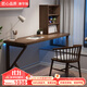 康華瑞實(shí)木飄窗桌臥室書(shū)桌家用電腦桌帶書(shū)柜一體式床邊桌梳妝臺化妝桌 單桌120*60*75（不含書(shū)柜）