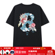 鬼洗棒系列年年有魚(yú)短袖T恤男國潮京劇舞獅金魚(yú) N840190 88黑色 M