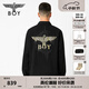 BOY LONDON【月光之城】潮牌龍年情侶款外套老鷹印花夾克 N23009 黑色 L
