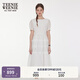 Teenie Weenie【棉絲混紡】小熊女裝白色連衣裙2025夏季新款優(yōu)雅淑女裙 白色 L