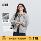 森馬（Semir）[商場(chǎng)同款]外套女連帽刺繡學(xué)院風(fēng)2025春寬松質(zhì)感夾克101125108002