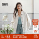 森馬（Semir）牛仔外套女中長款落肩寬松夾克2025春秋棉質(zhì)通勤109125108014