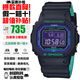 卡西歐（CASIO）G-SHOCK系列小紅圈小方塊系列太陽(yáng)能電波防水防震手表送禮推薦 電波+太陽(yáng)能+藍牙GW-B5600BL-1