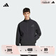adidas ZNE「真治愈」涼感防曬UPF50+防曬衣外套男阿迪達(dá)斯輕運動 黑色   XL
