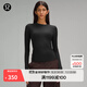 lululemon丨Nulu 女士圓領(lǐng)長(cháng)袖 T 恤 LW3HPRS 黑色 M