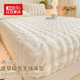 紅豆牛奶絨床笠罩單件1.5x2米冬季床套罩加厚宿舍珊瑚絨床墊保護套1.8 泡泡-優(yōu)雅白(A類(lèi)兔毛絨 加厚保暖) 150x200cm單床笠【適合5-25cm床墊】