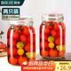 拜杰玻璃密封罐儲物瓶泡酒容器玻璃瓶子蜂蜜瓶罐頭瓶泡菜壇子1500ml*2