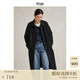 旅途原品ltyp 270G天絲棉立裁風(fēng)衣外套 百搭休閑中長款大衣女秋 經(jīng)典黑 M