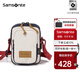 新秀麗（Samsonite）時(shí)尚隨身男士小包單肩包斜跨手機(jī)包休閑輕便胸包\QU8 紅色/藍(lán)色