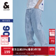杰克·瓊斯（JACK&JONES）25年男裝秋季潮流寬松直筒錐腿涼感潮牌牛仔褲休閑褲子九分男褲 E40淺牛仔藍 905錐形 36 185 W36