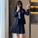 源菲埡小西裝外套女2025新款學(xué)院風(fēng)jk制服西服裙職業(yè)正裝套裝大學(xué)生 （女）單件藏青色西裝 L