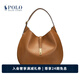 Polo Ralph Lauren 拉夫勞倫 Polo ID 女配 經(jīng)典款皮革大號單肩包RL51958 270-棕色 ONE