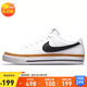 耐克（NIKE）女士板鞋COURT LEGACY NN運動鞋DH3161-100白黑38.5