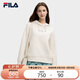FILA 斐樂官方女子連帽衛(wèi)衣2025秋冬時尚休閑舒適針織長袖上衣