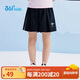 361°童裝 女小童五分褲25夏季速干輕薄透氣梭織百褶裙褲 黑120